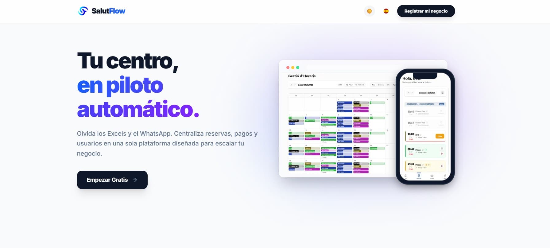 App SalutFlow (Light)
